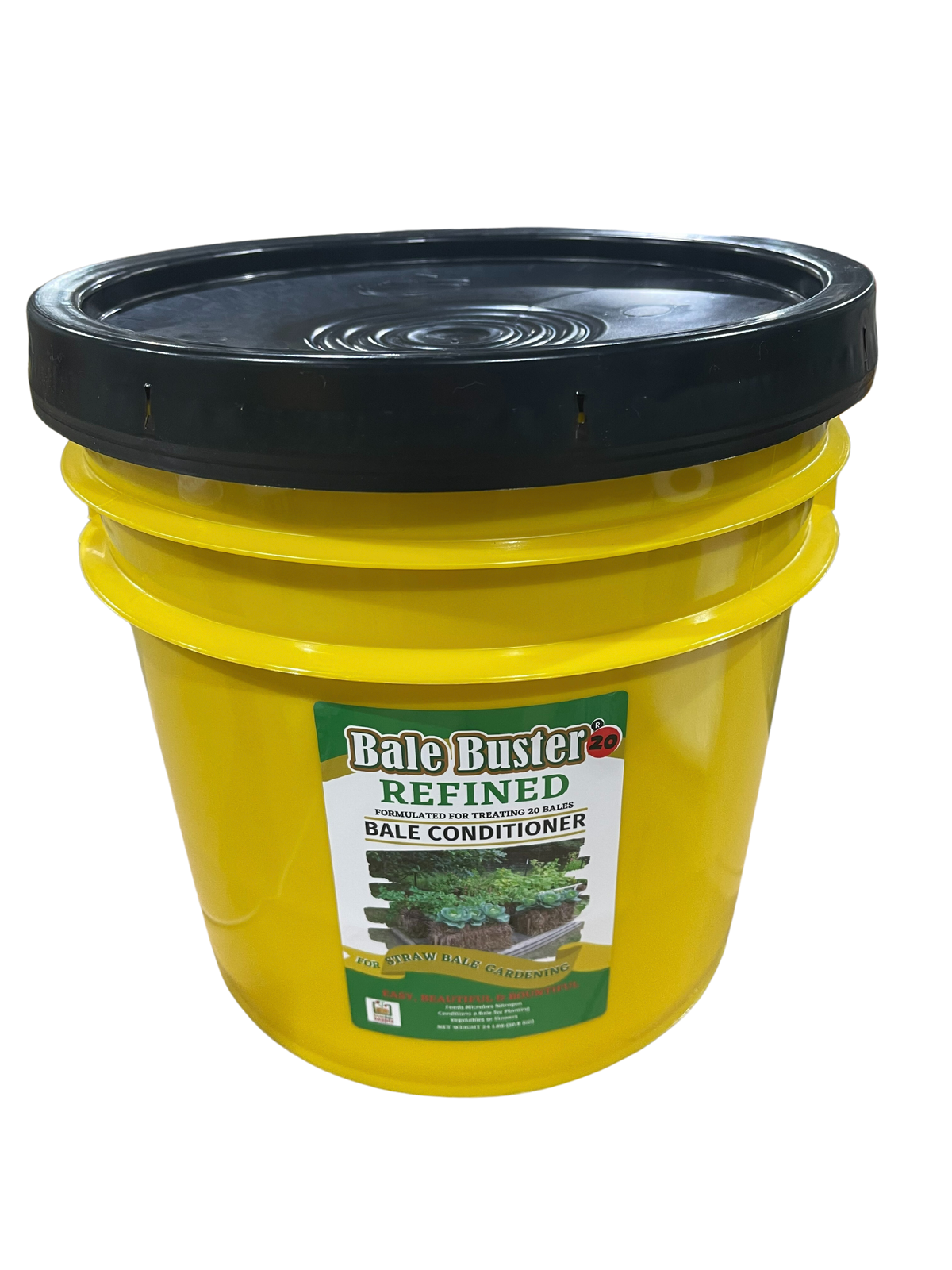 6 Units - BaleBuster5 - Pail - Retail display packaging -Organic 5 bale formula